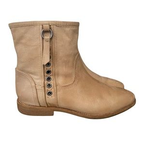 Geox Respira Soft Leather Ankle Boots, Tan